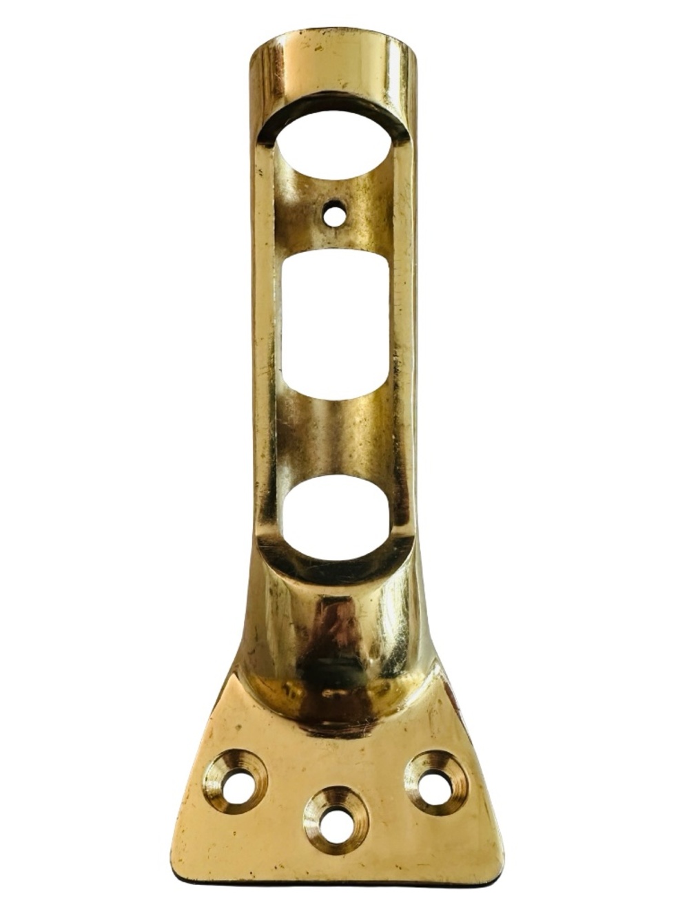 Solid Cast Brass Flagpole Bracket 3/" 45° Wall Mount Heavy Duty Flag Holder Pole